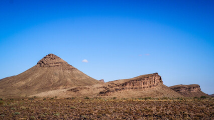 The desert landscape of Southern Morocco