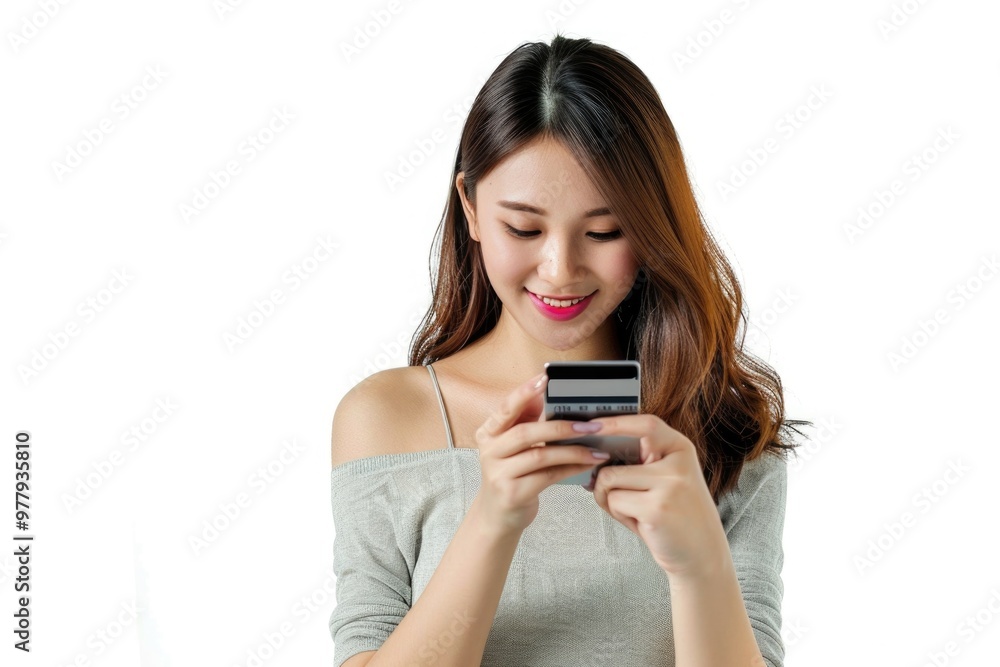 Poster A person checking their mobile device, possibly texting or browsing