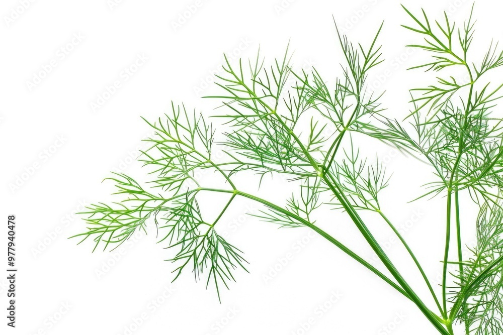 Aufkleber a detailed view of a single leaf with green foliage, suitable for use in illustrations or designs re