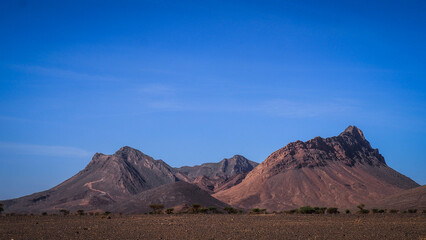 The desert landscape of Southern Morocco