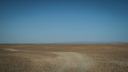 The Sahara Desert en route to Erg Chigaga in Morocco