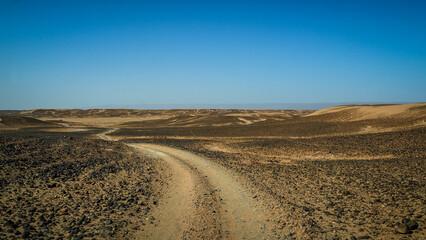The Sahara Desert en route to Erg Chigaga in Morocco