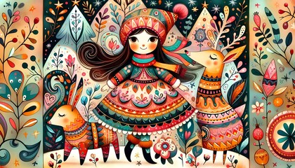 Obraz premium Hadas Festivas: Magia y Encanto