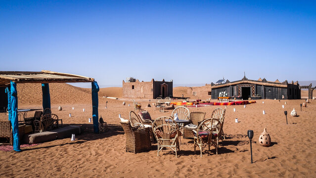 The landscape of Erg Chigaga in Morocco