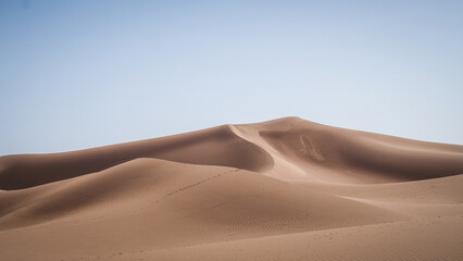 The landscape of Erg Chigaga in Morocco