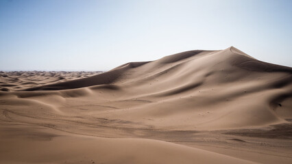 The landscape of Erg Chigaga in Morocco