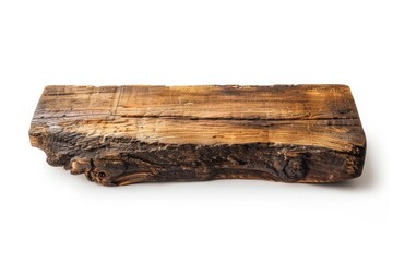 A wooden piece sits atop a table, great for decorative or functional use