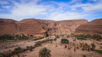The landscape of Saghro Mountains in Morocco