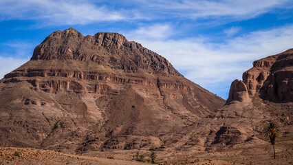 The landscape of Saghro Mountains in Morocco