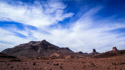 The landscape of Saghro Mountains in Morocco