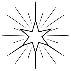 Radiant Starburst Vector Art