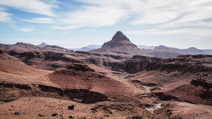 The landscape of Saghro Mountains in Morocco