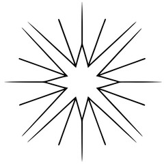 Radiant Starburst Vector Art