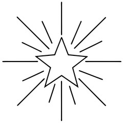 Fototapeta premium Radiant Starburst Vector Art