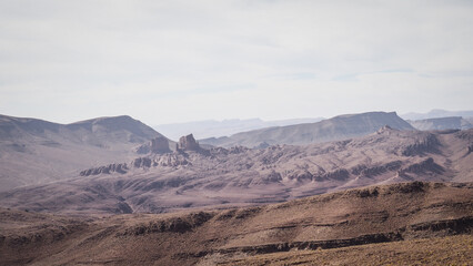 The landscape of Saghro Mountains in Morocco
