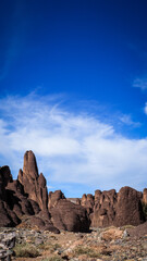 The landscape of Tislite Gorge in Morocco