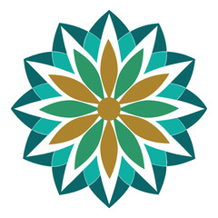 Flower pattern vector logo 1