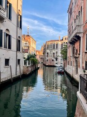 Obraz premium Idyllischer Kanal in Venedig