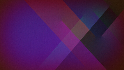 A deep abstract gradient featuring rich purple, red, and blue hues in geometric patterns, enhanced by a grainy texture, perfect for moody and creative backdrops