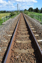 Fototapeta premium 鉄道線路 羽越本線