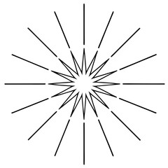 Obraz premium Radiant Starburst Intricate Star of Bethlehem Vector Design