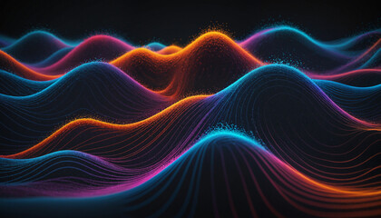 Obraz premium Musical Waves