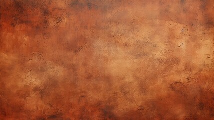Gritty and worn, grunge saturated terracotta color textured abstract background with distressed weathered effect, aged feel reminiscent of concrete walls.