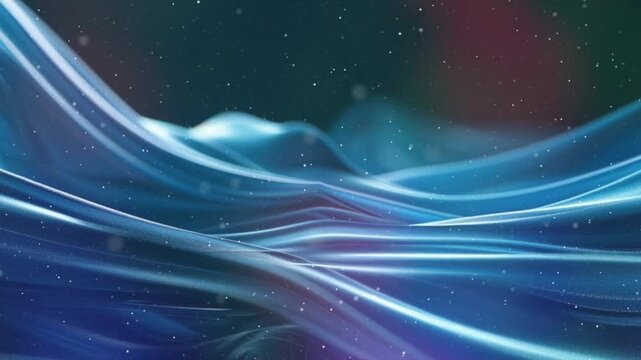 Abstract digital technology screen tunnel blue background with light rays motion graphic. Digital technology background in 4K.