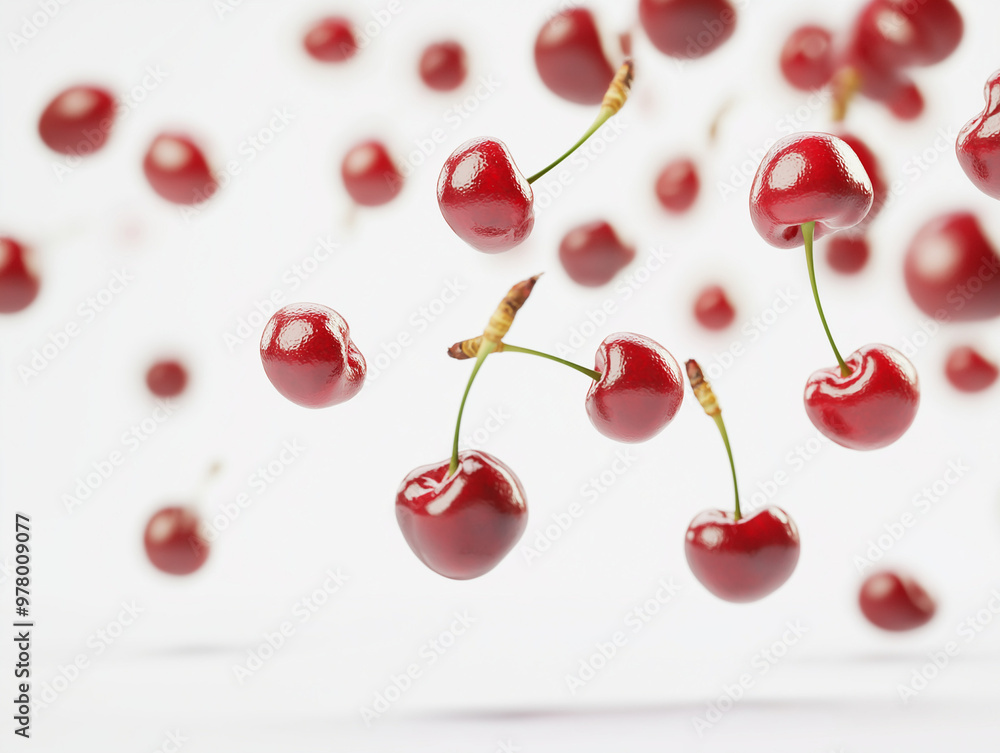 Poster Falling Cherries