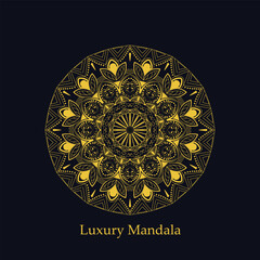 ornamental mandala design  goldrtwork background