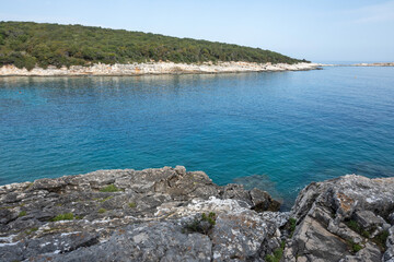 Amazing view of Emplisi Fiskardo Beach, Cephalonia, Greece