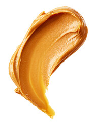 Thick and Creamy Peanut Butter Spread or Smear, Isolated with No Background / Background Removed