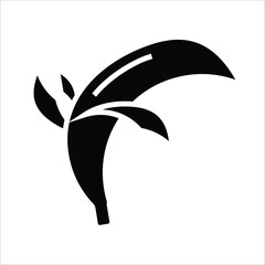 Naklejka premium banana vector icon line template