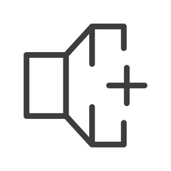 Fototapeta premium Basic UI Cornered Icons Collection - Minimalist and Functional User Interface Design