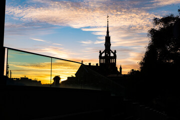 Obraz premium Atardec er en la ciudad de Barcelona 