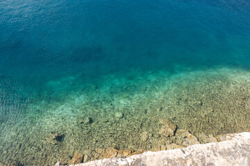 Amazing view of Foki Fiskardo Beach, Cephalonia, Greece