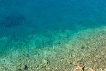 Amazing view of Foki Fiskardo Beach, Cephalonia, Greece