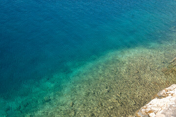 Obraz premium Amazing view of Foki Fiskardo Beach, Cephalonia, Greece