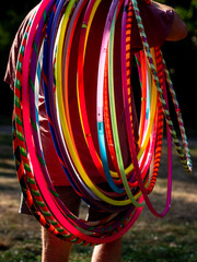 bunte Hula Hoop Reifen