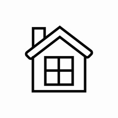 house real estate icon sign vector