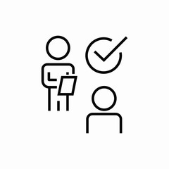 recruitment hire employee icon sign vector