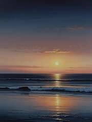 Obraz premium sunset on the beach