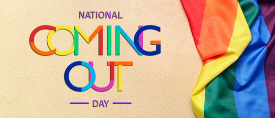 LGBT flag on brown background