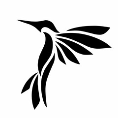 illustration vector graphic of tribal art designs hummingbird clip art © Ardi
