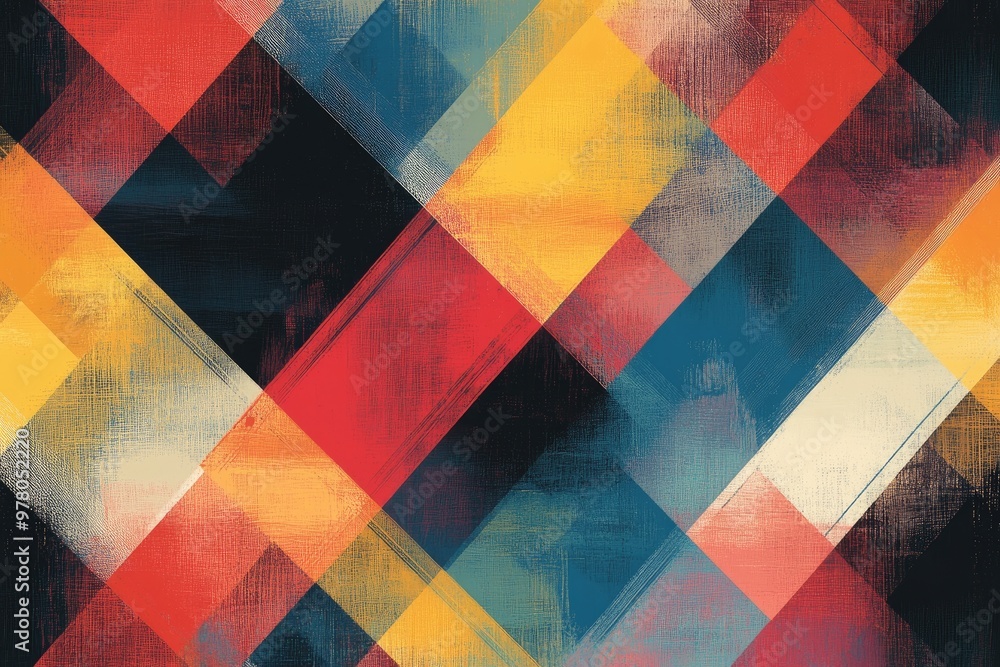 Poster abstract colorful geometric pattern. ideal for adding a modern and vibrant touch to designs.
