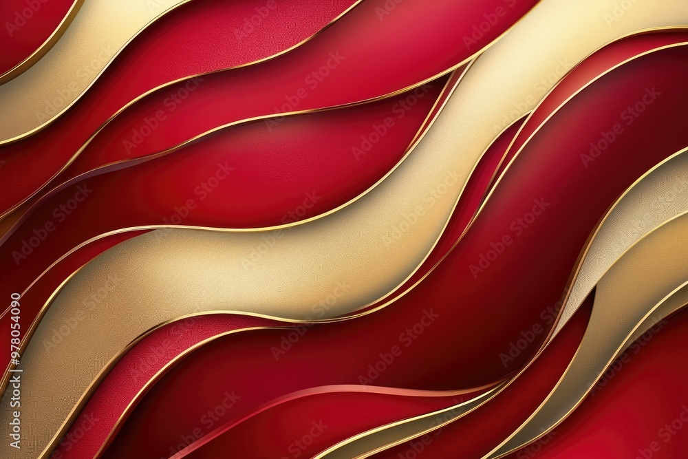Poster abstract background with gold and red. this image is perfect for designing luxurious backgrounds for