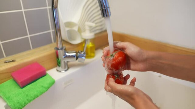 It is important to wash fresh produce thoroughly under running water before consumption