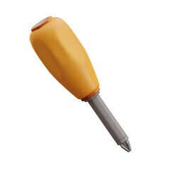 3d illustration screwdriver plus