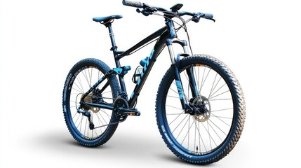 Fototapeta premium Mountain bike, on the white background