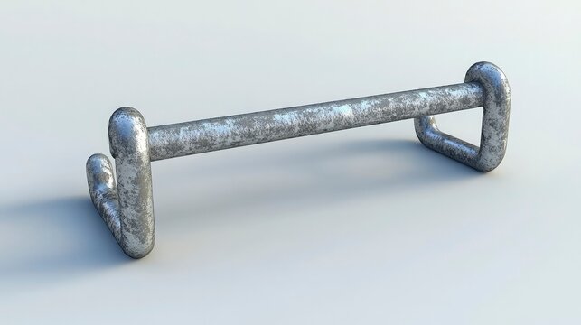 Parallel bars, on the white background